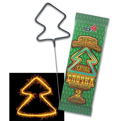 Елочка Бенгальские огни фигурные купить в Енисейске | enisejsk.salutsklad.ru